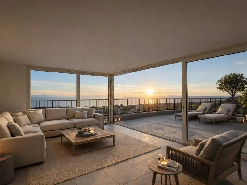 Villa nuova con panorama spettacolare sul Lago di Ginevra a Lutry