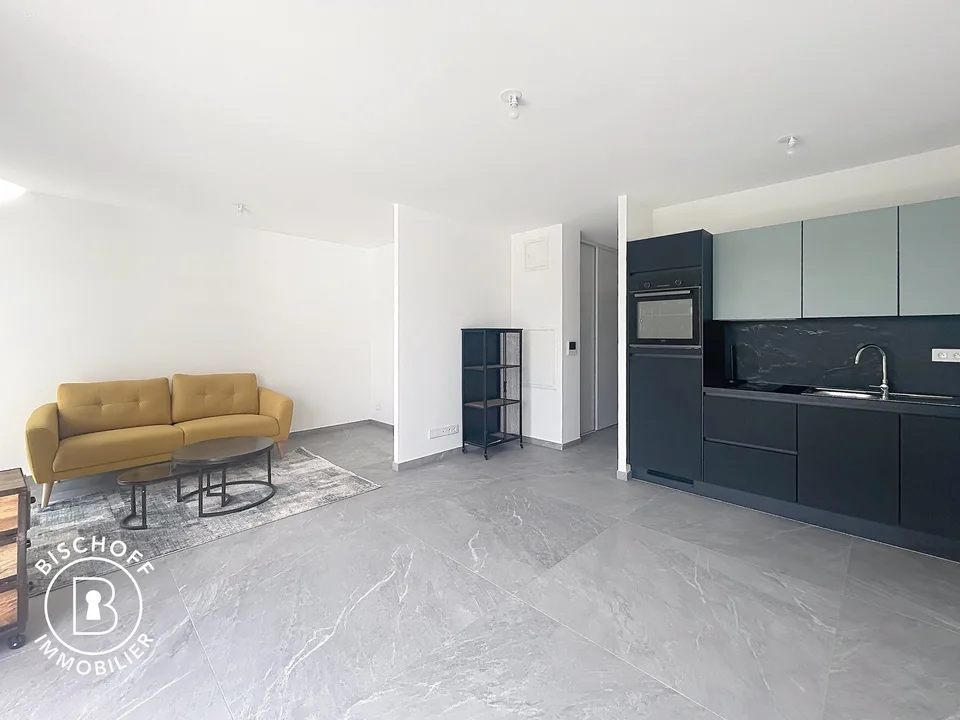 Appartement moderne 1.5 pièces avec vue sur la ville à Saint-Louis – disponible immédiatement !