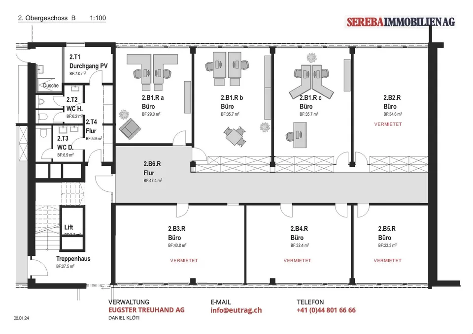 Office space on the 2nd floor (2.B1.R b)