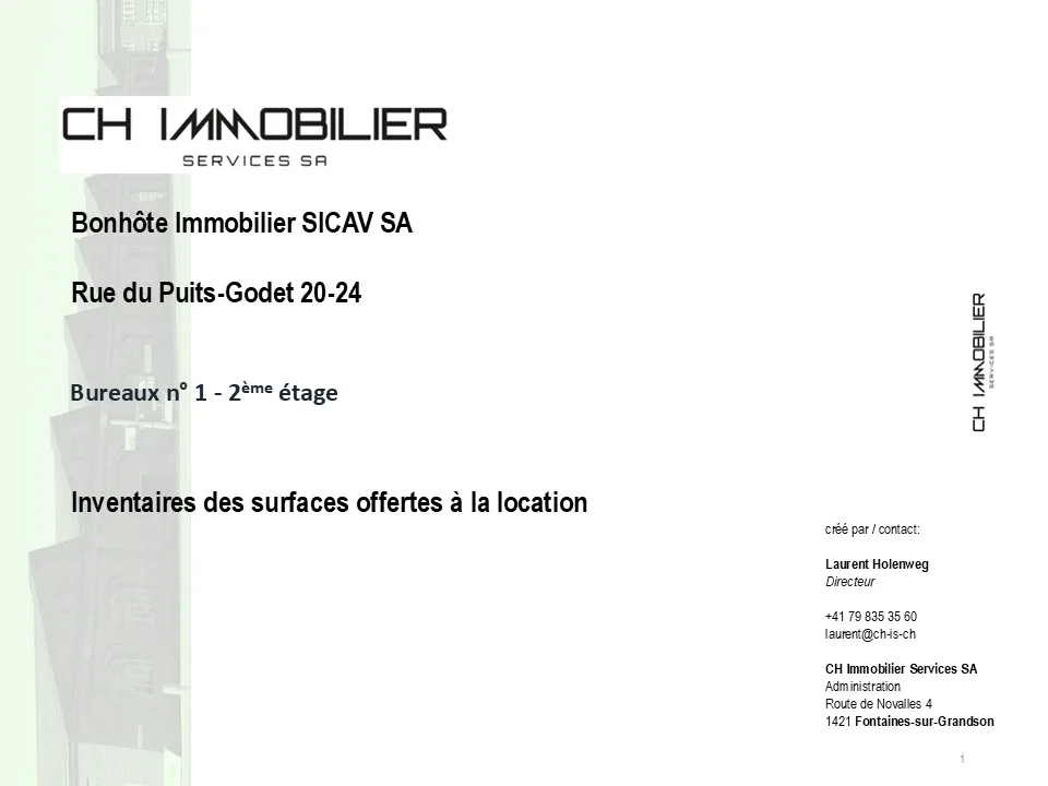 Industrielle Fläche von 395 m² in den Höhen von Neuchâtel