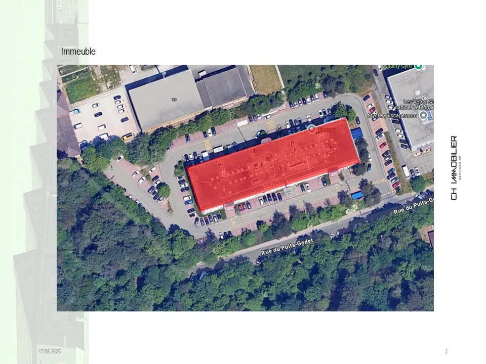 Industrielle Fläche von 395 m² in den Höhen von Neuchâtel