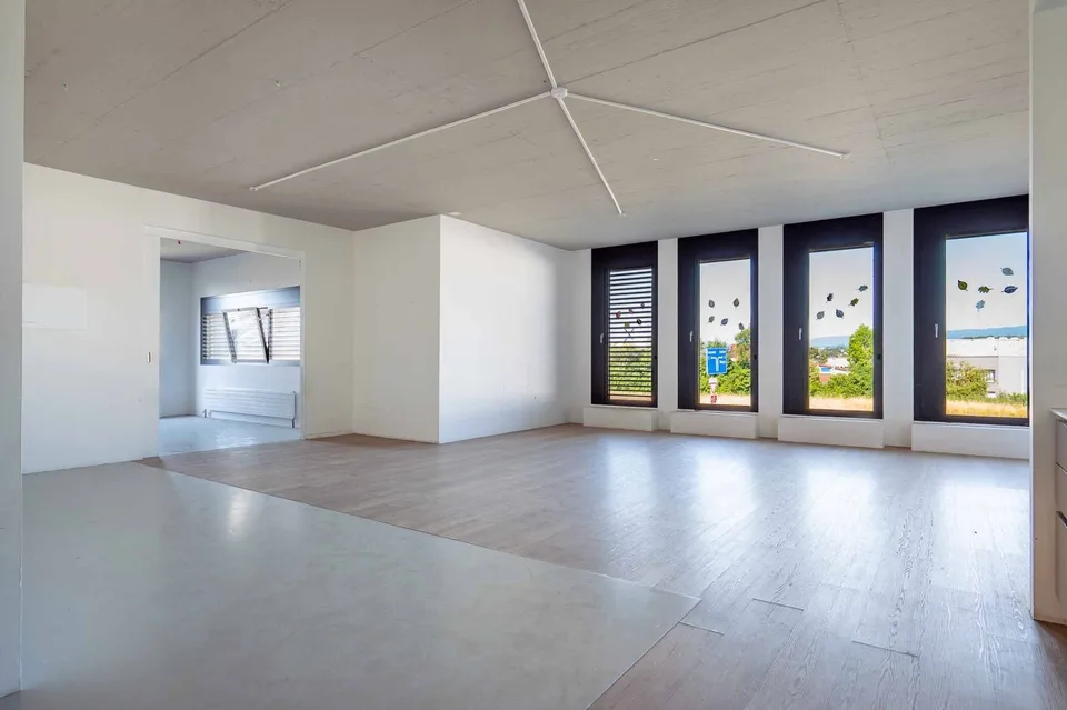 Situato tra EPFL e la città di Morges, belle aree di ufficio con grande altezza