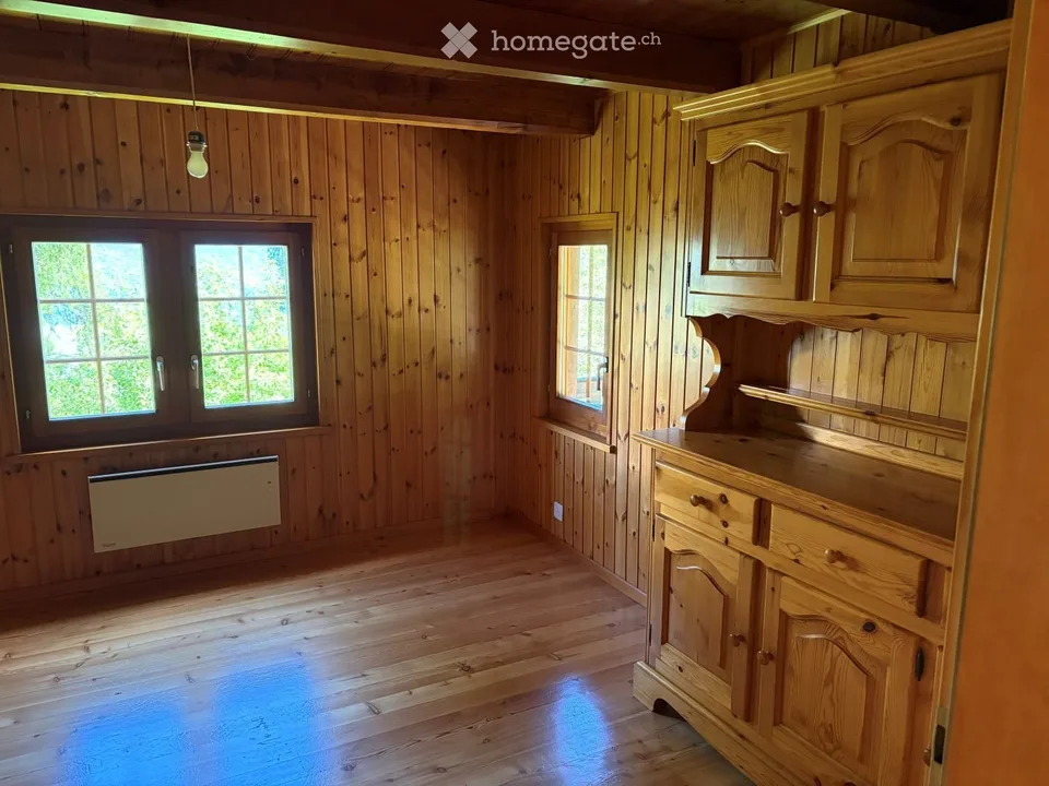 Chalet rustique mit Panoramablick auf die Berge