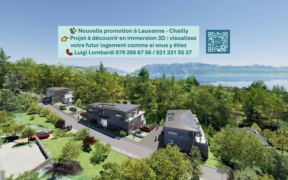 2.5 pièces NEUF lumineux orienté sud-est avec balcon - Découvrez-le en immersion 3D !