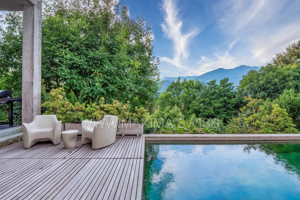 LUGANO-CUREGLIA: PRESTIGIOSA VILLA D’AUTORE – foto 14 di 17