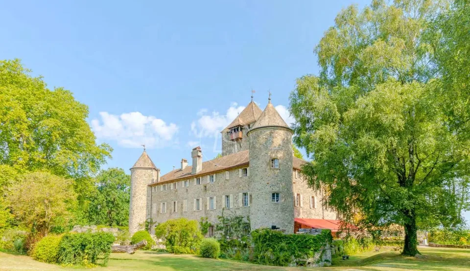 Castello eccezionale direttamente sul lago vicino a Ginevra
