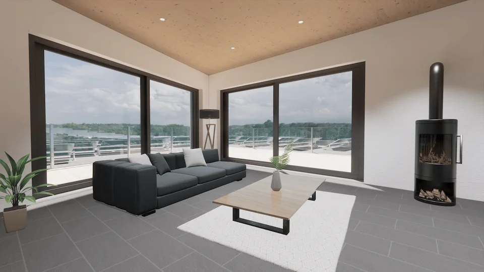 4,5 Zimmerwohnung von 125 m² mit Terrasse