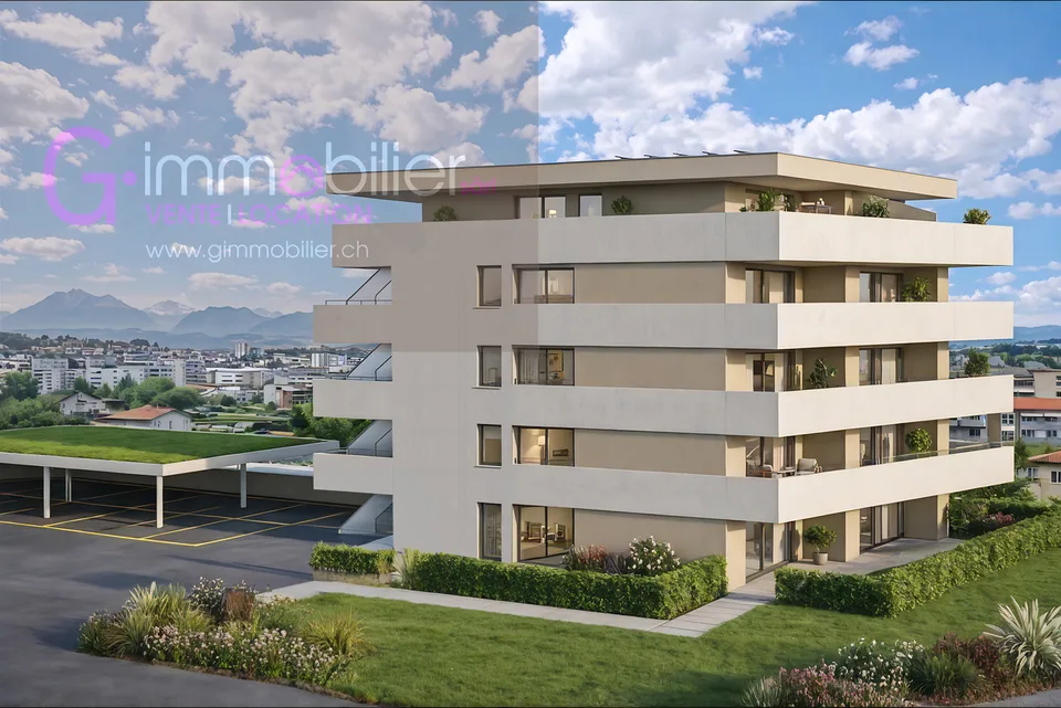 Nouvelle construction à Monthey -Appartements contemporains au coeur du quartier sous gare
