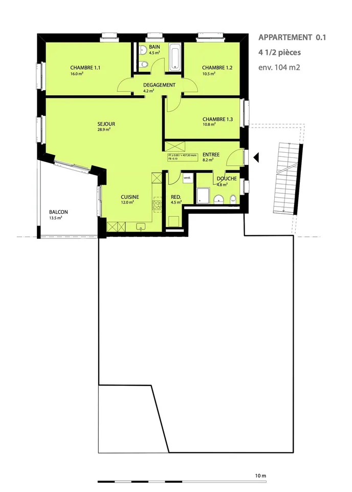 Neue Wohnung, Minergie-P-zertifiziert, 4,5 Zimmer in St-Ursanne (Nr. 0.1) – Foto 8 von 9
