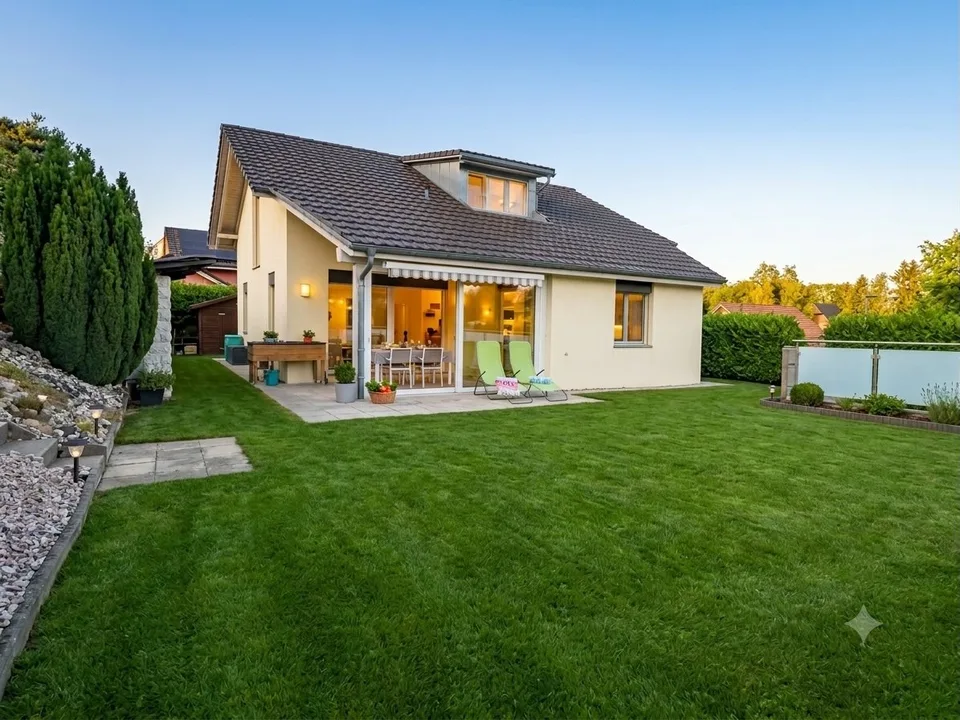 Magnifique villa individuelle au calme absolu avec géothermie à Domdidier