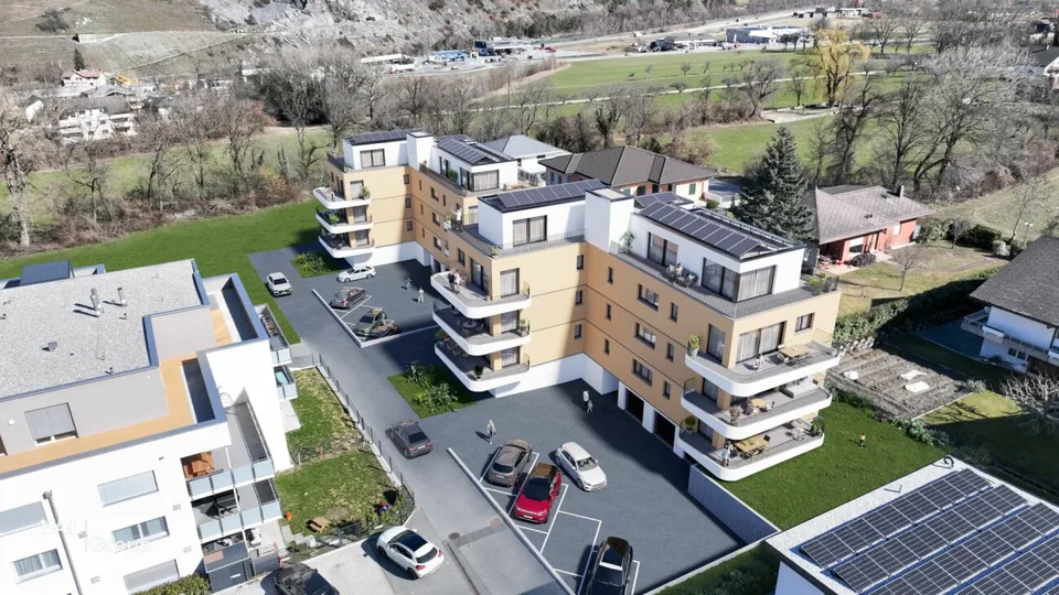 Appartement moderne 3.5 pièces avec balcon spacieux à Susten
