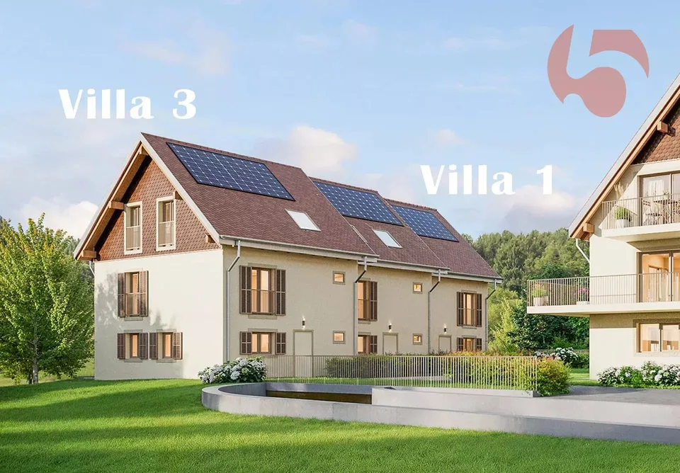 Angrenzende Villen 6.5 Zimmer, 1 km vom Bahnhof LEB