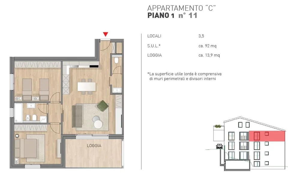 VACALLO – APPARTEMENTS 3.5 PIÈCES À VENDRE COMME REVENU – photo 13 sur 14