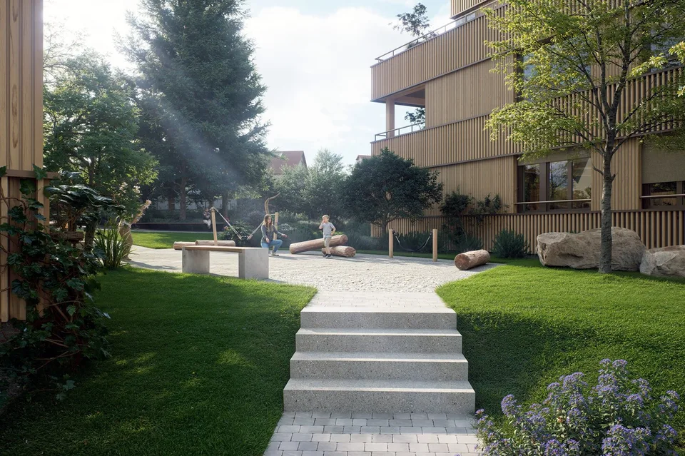 Vivre dans le parc - Cinq appartements de luxe à Goldach