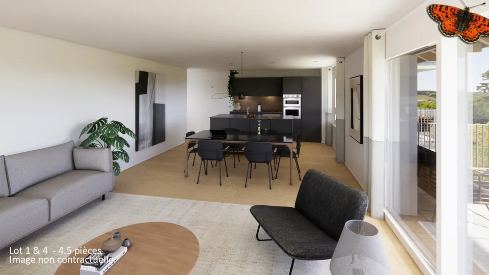 Prächtige 4½-Zimmer-Wohnung in Lentigny