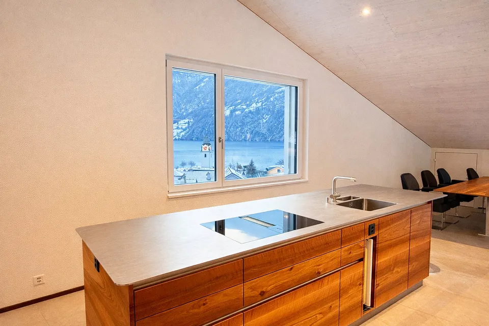 Emplacement exclusif avec vue sur la montagne et le lac à Sisikon