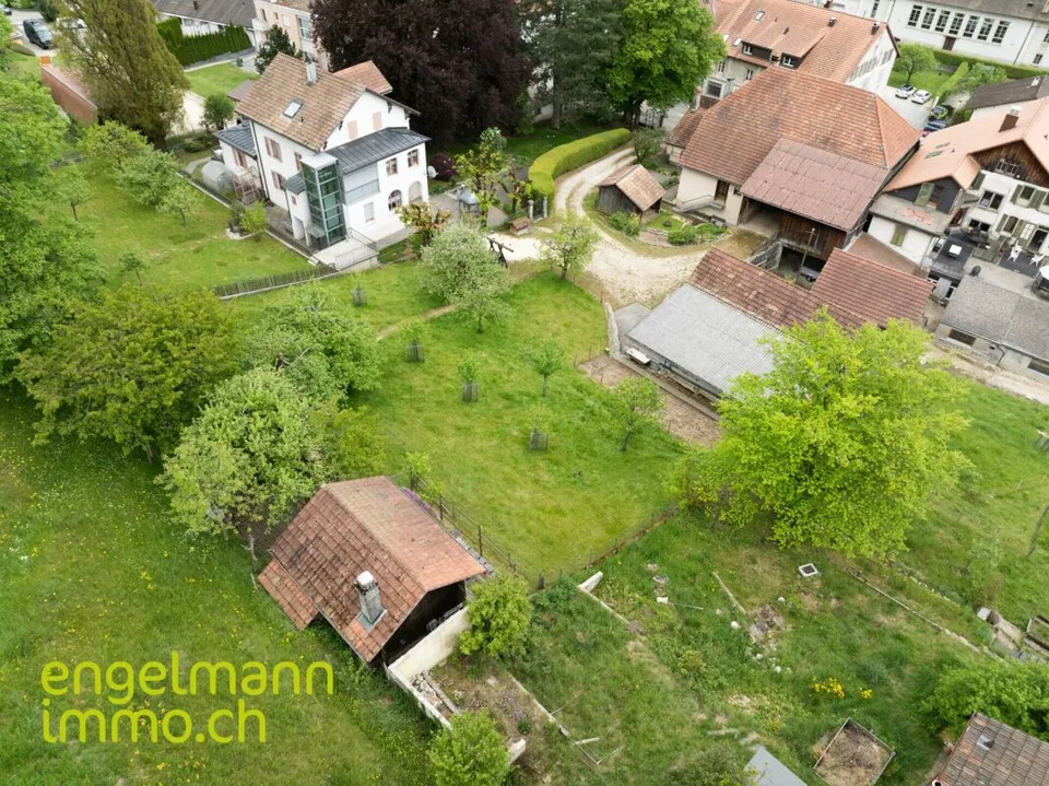 Ancienne ferme de 2 appartements  avec grand terrain constructible