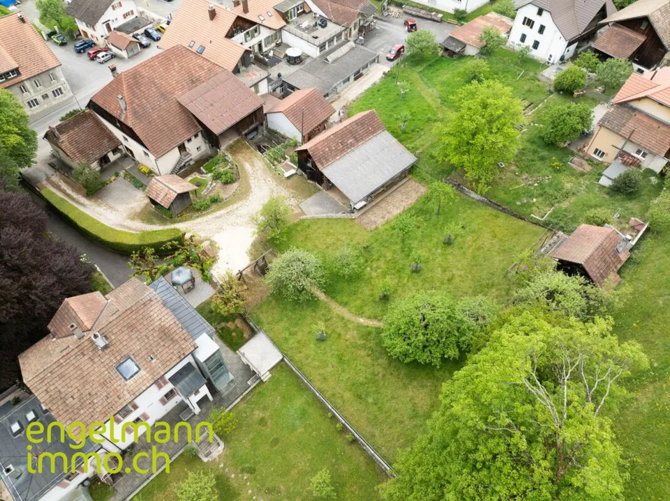 Ancienne ferme de 2 appartements  avec grand terrain constructible