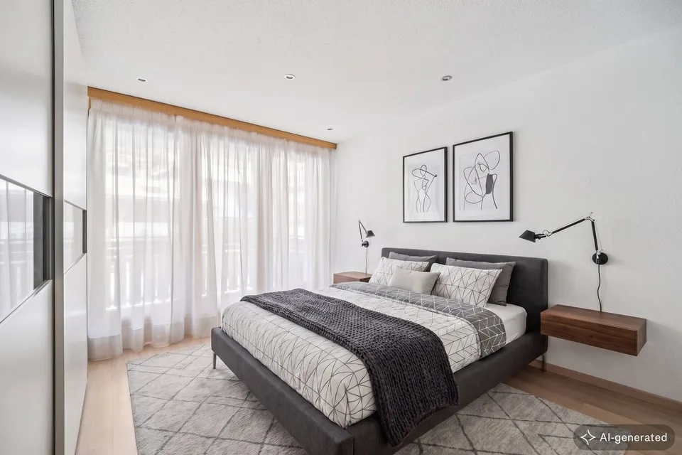 Centrally located, beautiful 4.5-room apartment with a unique Matterhorn view