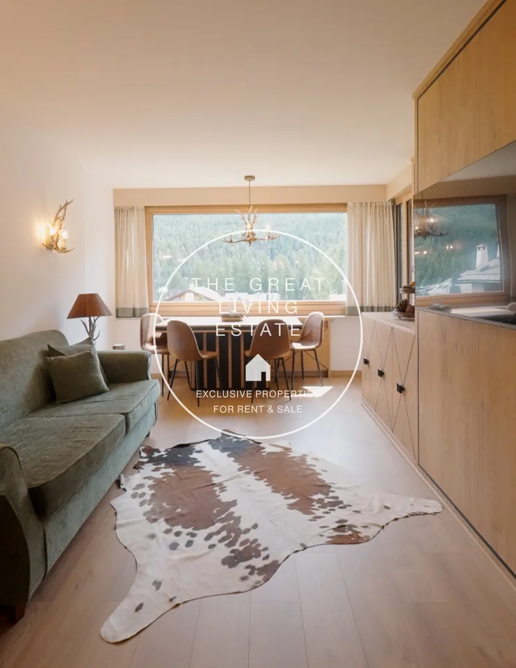 Elegante appartamento arredato di 2,5 locali a St. Moritz con vista panoramica