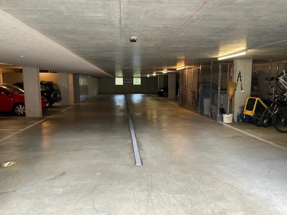 Extra-wide parking space