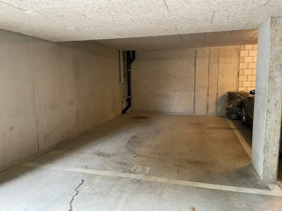 Extra-wide parking space