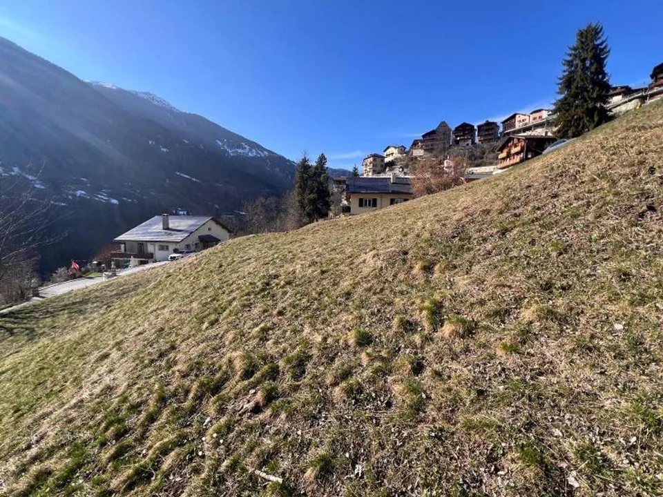Parzelle mit freier Sicht in Vissoie