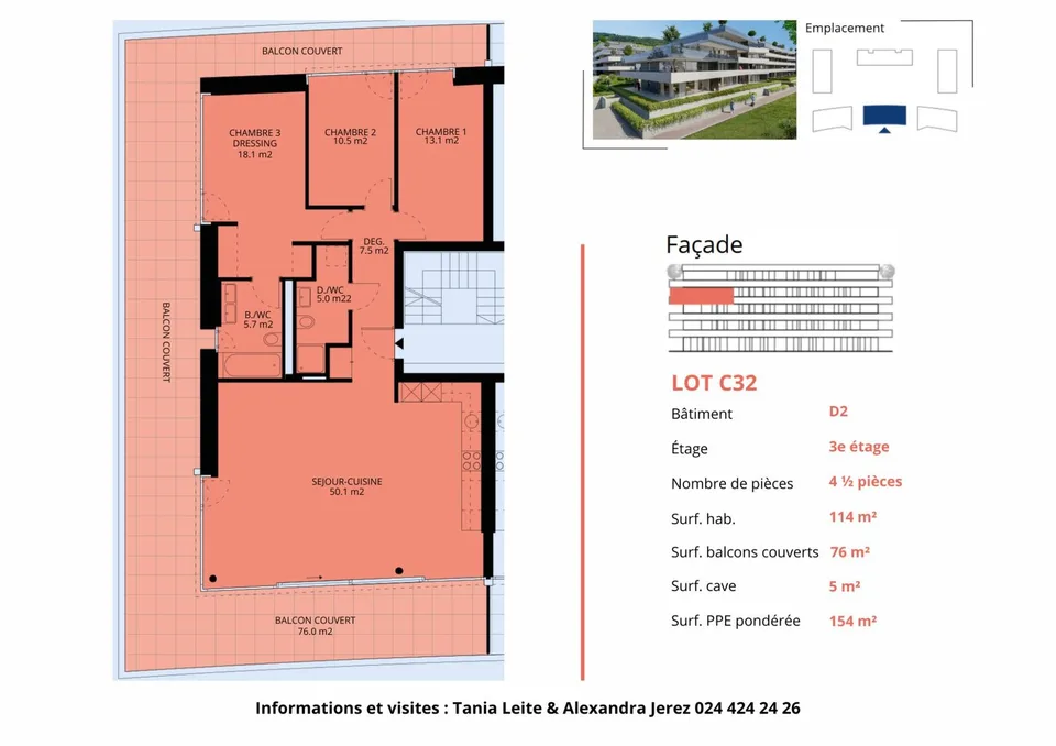Luxurious 4.5-room apartment with covered balcony – photo 25 of 25