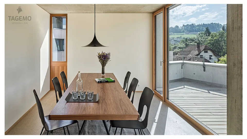 Appartamento esclusivo di 5,5 locali in architettura in cemento a vista moderna – ultima fase