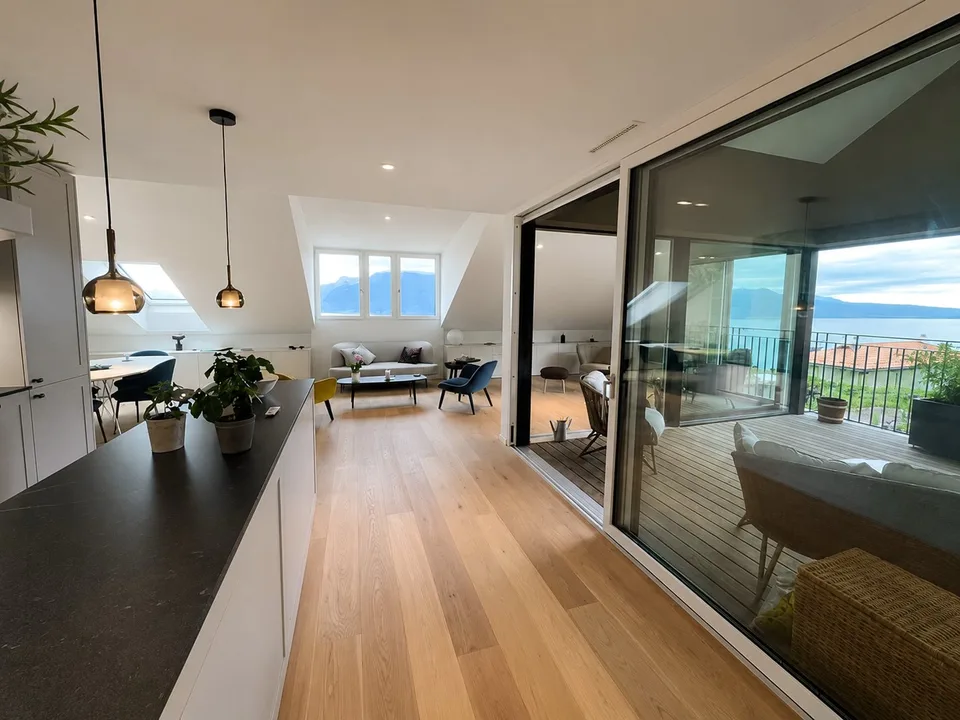Meraviglioso appartamento di 4.5 locali con vista a Chardonne