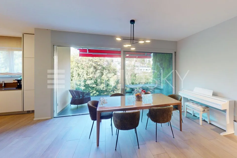 Raffiniertes Panorama-Apartment im Herzen von Lugano