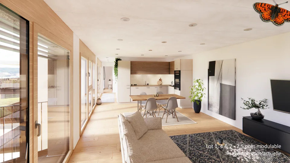 2½ Räume modulierbar in Broc in einer neuen Promotion!