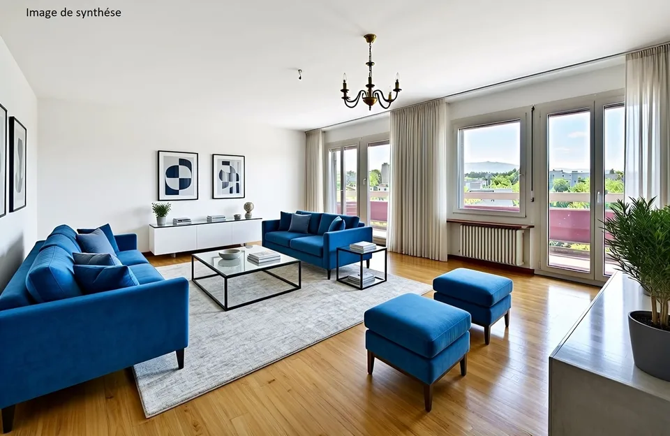 Spacieux appartement familial avec beau potentiel