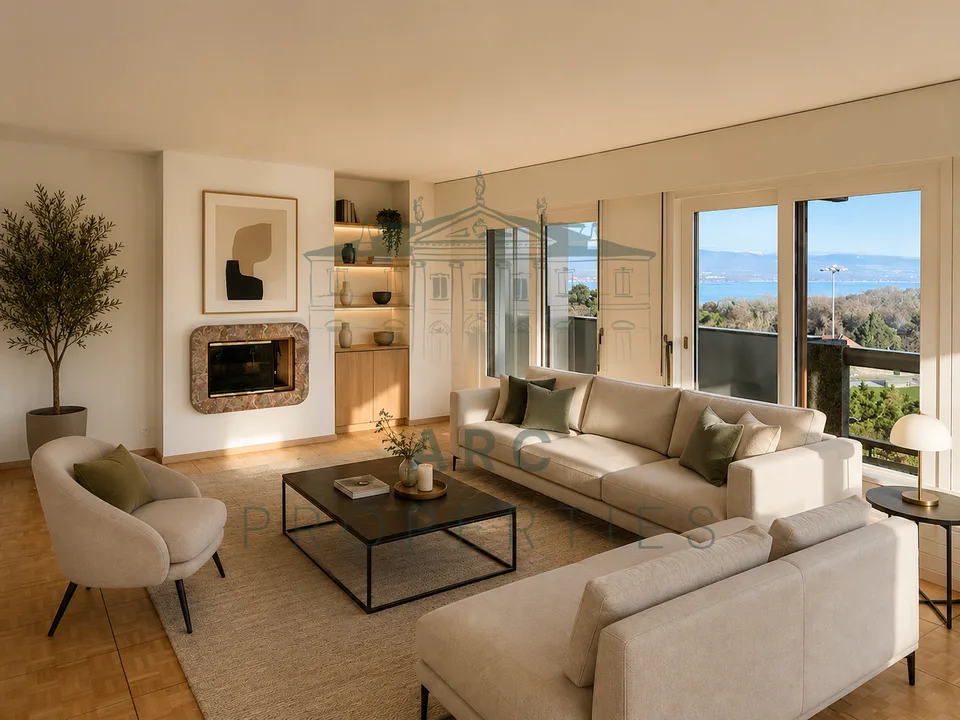 COLOGNY - APPARTEMENT AVEC VUE LAC DANS UNE RÉSIDENCE DE STANDING