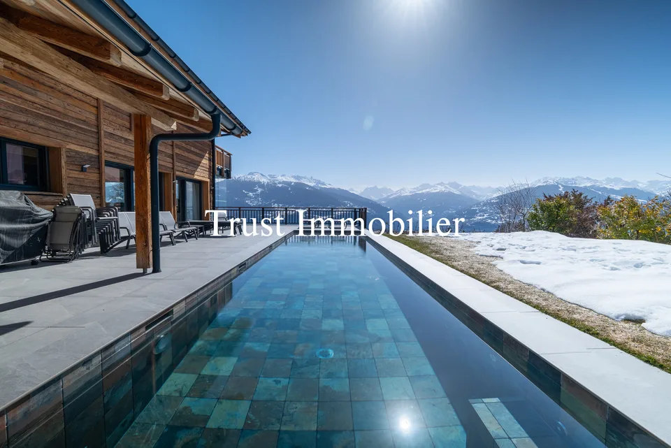 6014. Außergewöhnliches Chalet in Arbaz - Kraft und Eleganz gegenüber den Bergen