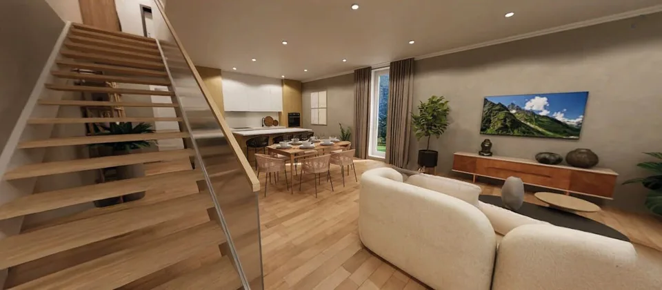 ELEGANTE CASA DUPLEX CON UNITÀ SECONDARIA INDIPENDENTE E GIARDINO