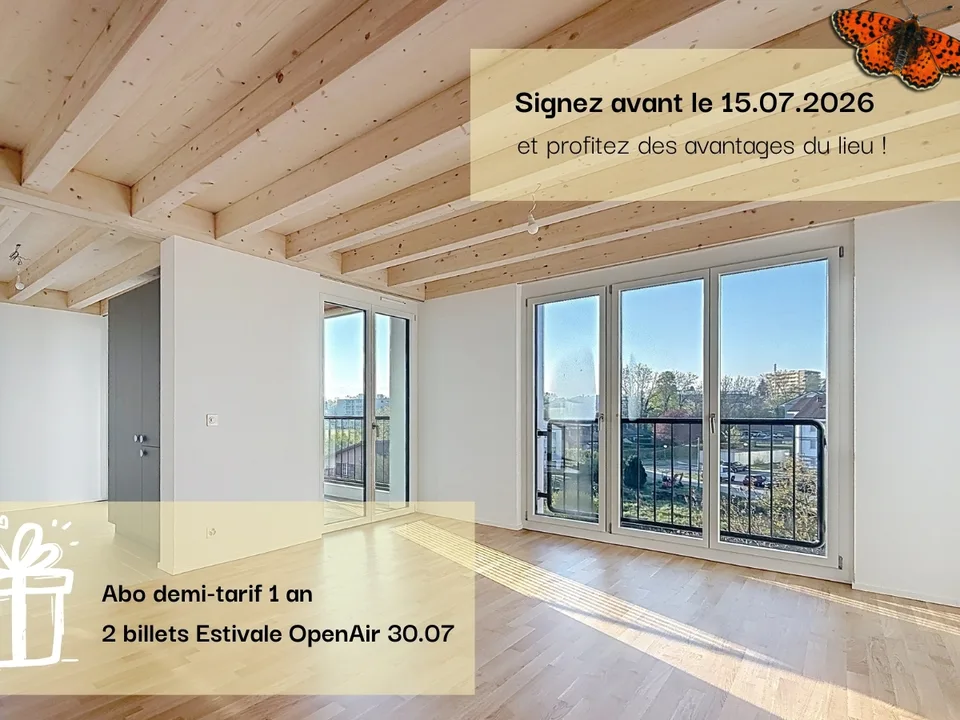 3½ pièces - Neuf avec un balcon