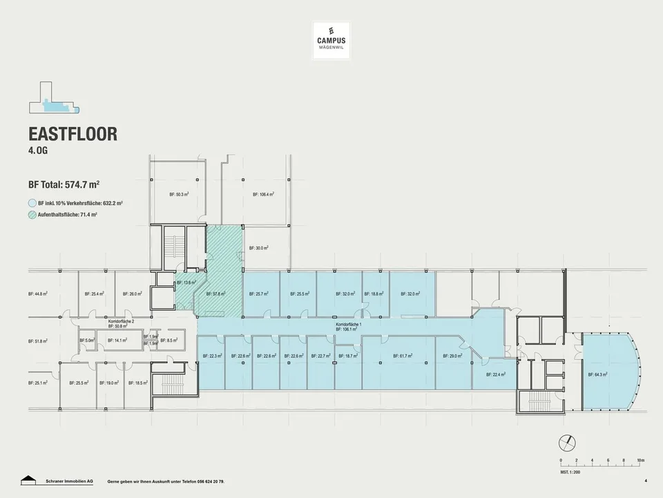 "1'437 m² auf dem begehrten CAMPUS Mägenwil!" – Foto 13 von 16
