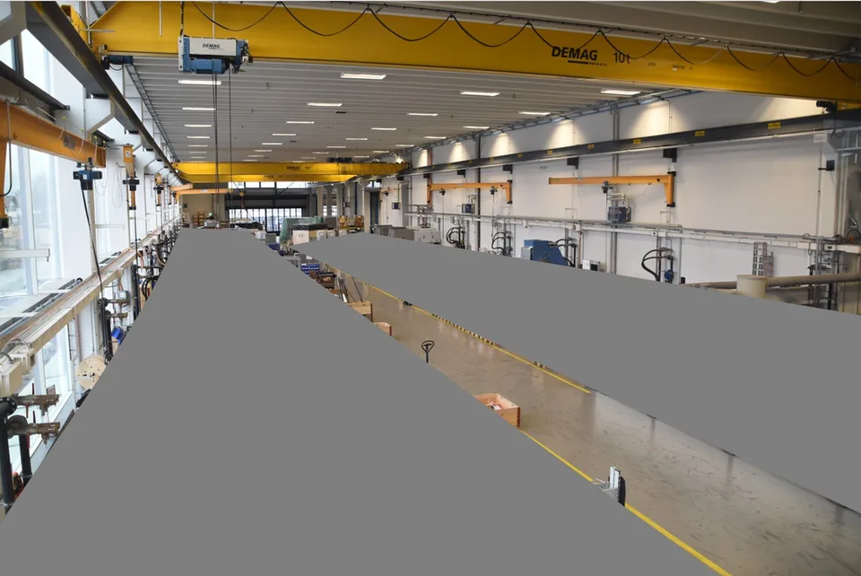 Spazi commerciali moderni con infrastrutture di alta qualità in affitto