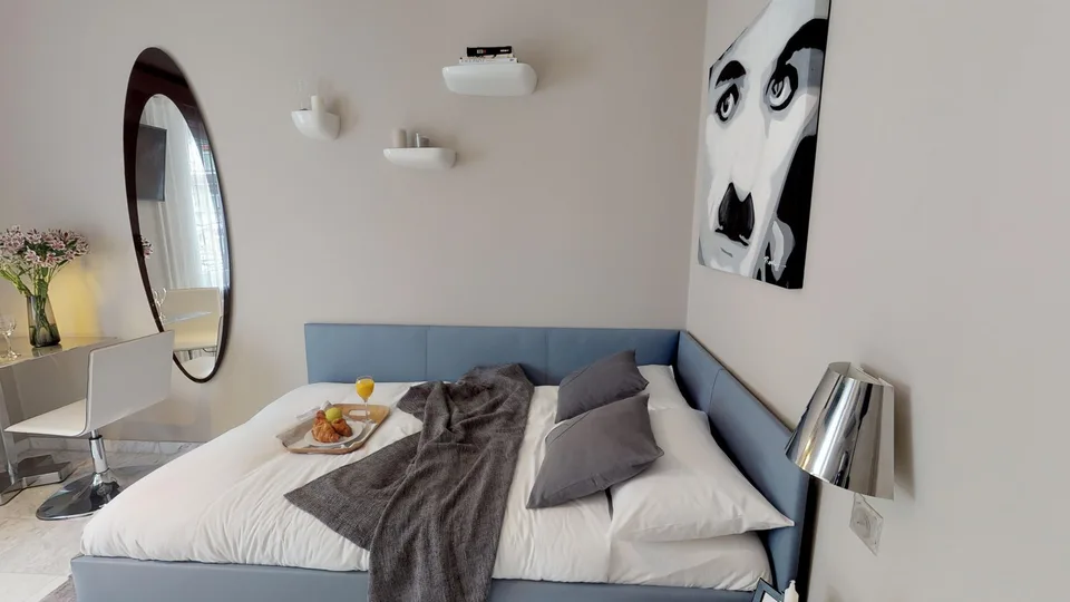 Studio Mini, Cucinetta - Appartamento arredato con pulizia settimanale inclusa