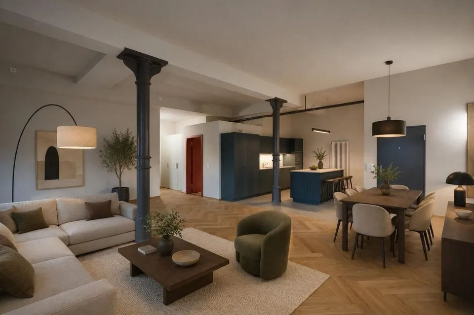 Loft industriale 2.5 locali al piano terra
