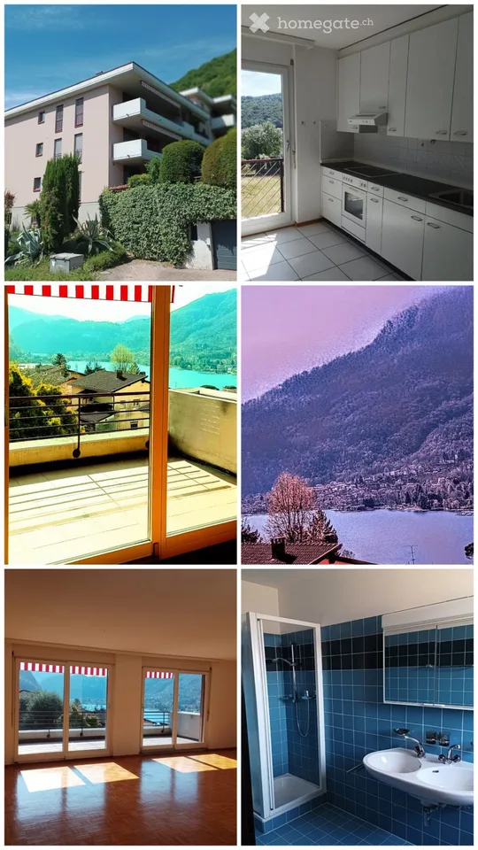 Appartement avec vue sur le lac à louer, 4,5 pièces à Ponte Tresa
