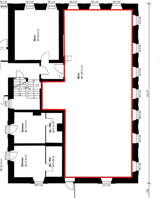 Uffici/studi/commerciali/magazzini in edificio storico da 67 m2