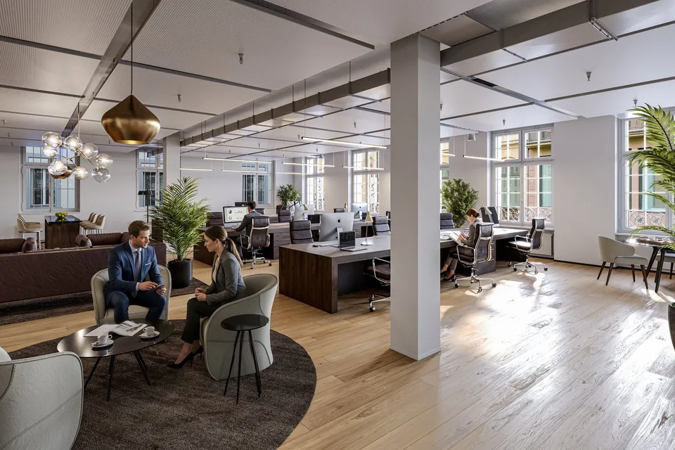 Espace de bureau, de pratique ou de fitness représentatif dans un bâtiment prestigieux au cœur de Bâle – photo 6 sur 6