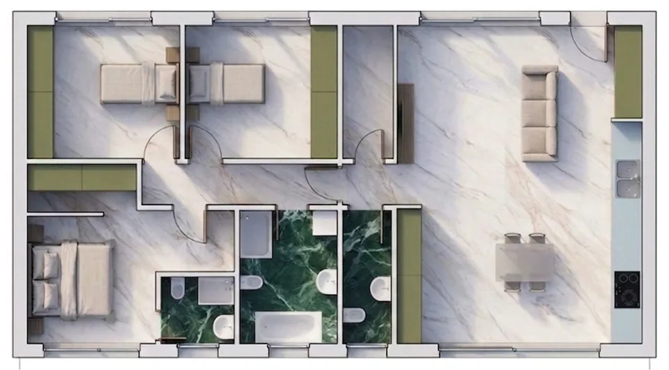 4,5 Zimmer neues Apartment mit Garten, 10 Minuten von Bellinzona – Foto 8 von 15