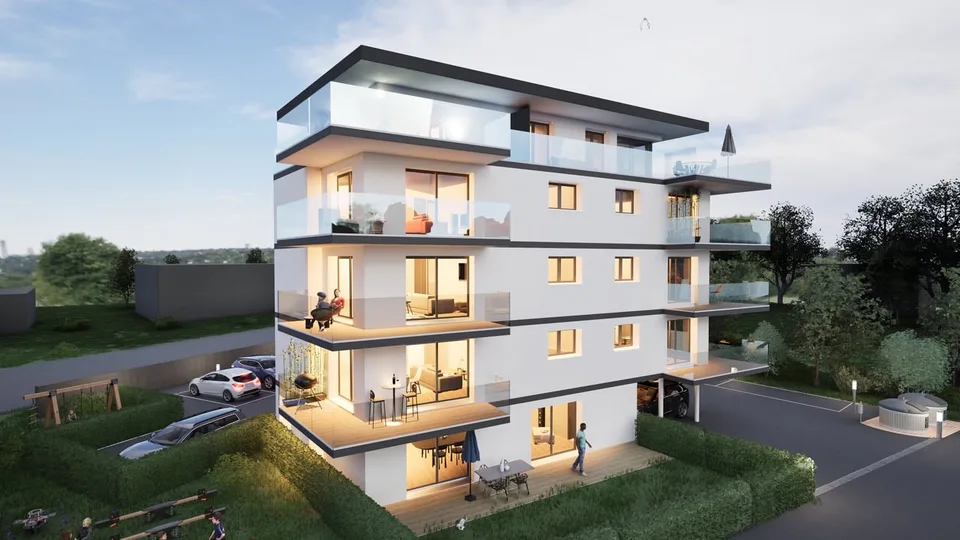 Charmantes 3,5 Zimmer Neue Wohnung mit großem Balkon von 14m2 in Saxon! – Foto 7 von 12
