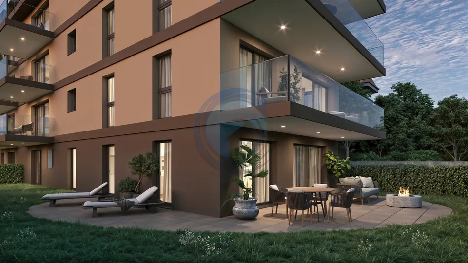 Bello appartamento di 4,5 locali nuovo al pianterreno con giardino