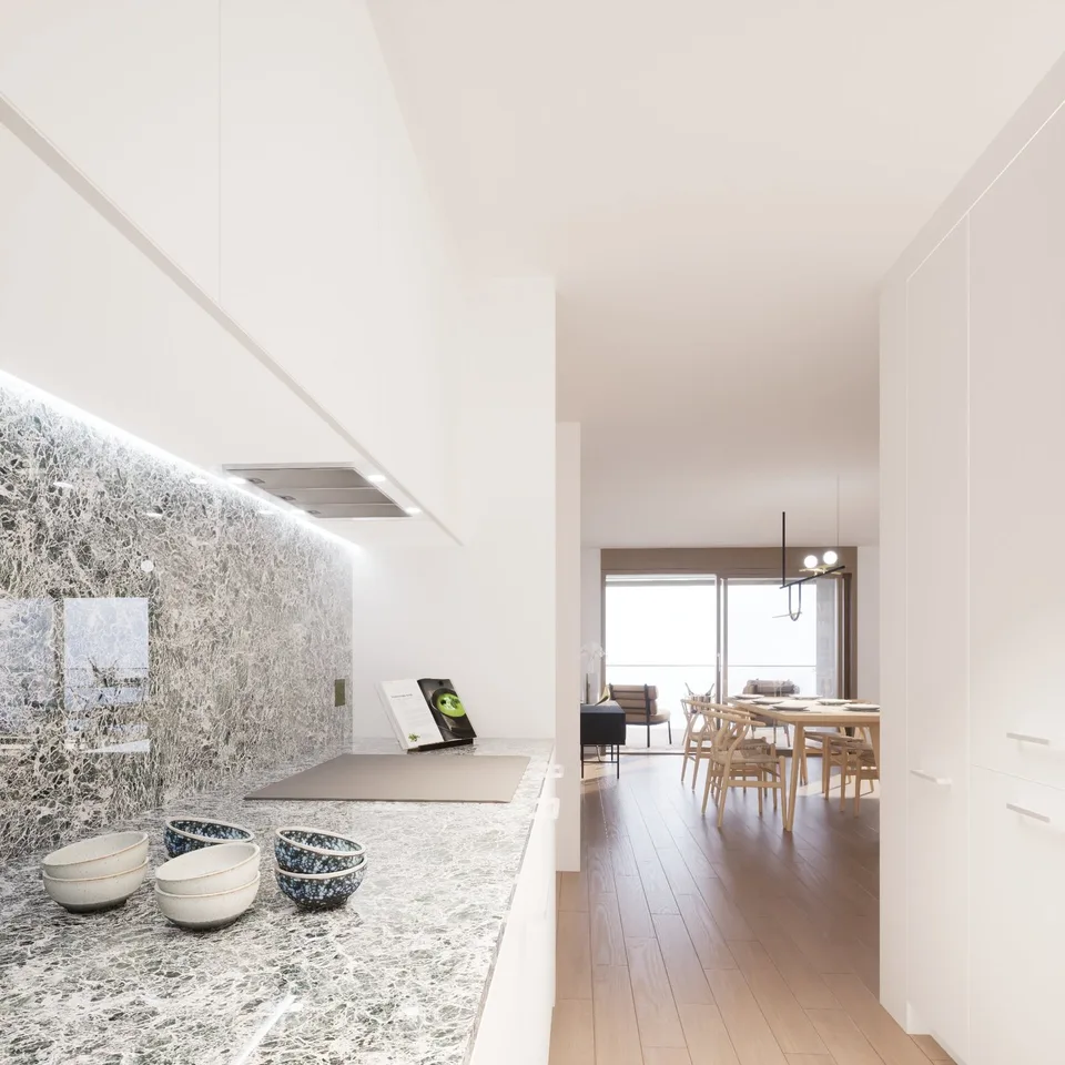 Vue exceptionnelle, appartement contemporain