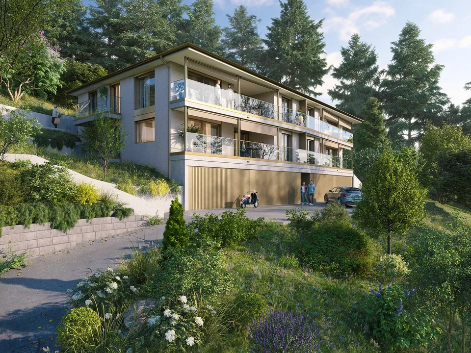 Vue exceptionnelle, appartement contemporain