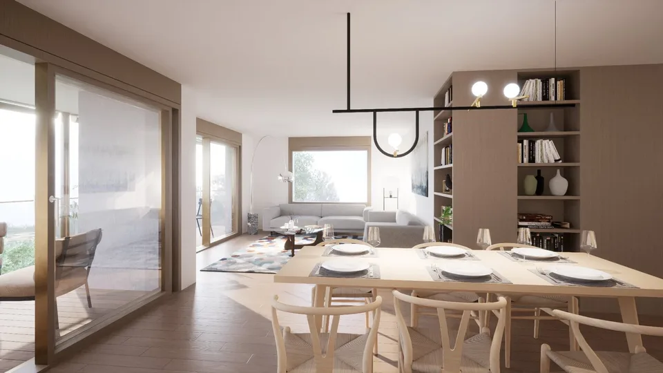 Vue exceptionnelle, appartement contemporain